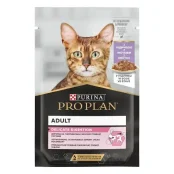 Влажный корм Purina Pro Plan Cat Nutrisavour Delicate для кошек с чувствительным пищеварением, с индейкой, 85 г