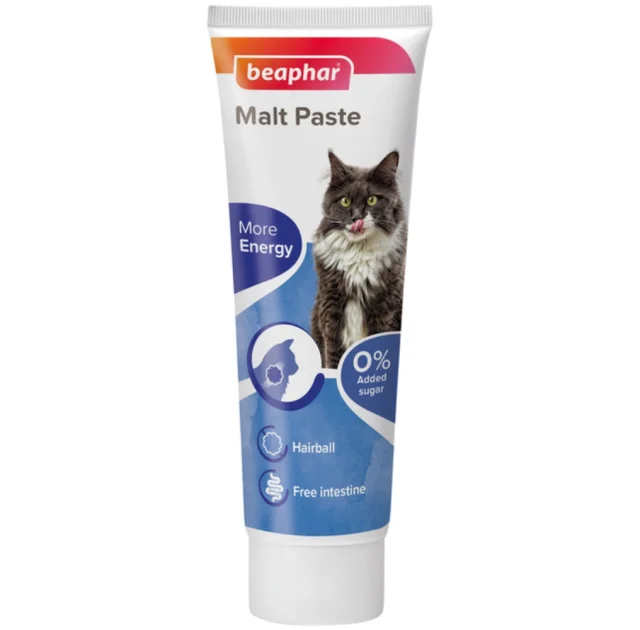 Паста Beaphar Malt Paste для выведения шерсти у кошек, 100 г