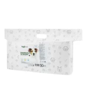 Пелюшки HygiTend для собак, з активованим вугіллям, 60×60 см, 50 штук