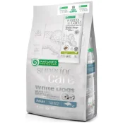 Сухой беззерновой корм Nature's Protection Superior Care White Dogs Large Breeds для взрослых собак, белая рыба и криль, 1.5 кг + лакомство 50 г