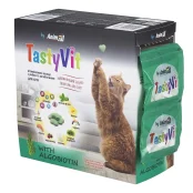 Вітамінізовані ласощі AnimAll TastyVit для котів, з рибою та алгобіотином, 600 штук (50 пакетів по 12 штук)