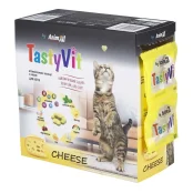 Вітамінізовані ласощі AnimAll TastyVit для котів, з сиром, 600 штук (50 пакетів по 12 штук)