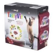 Вітамінізовані ласощі AnimAll TastyVit для котів, з яловичиною, 600 штук (50 пакетів по 12 штук)
