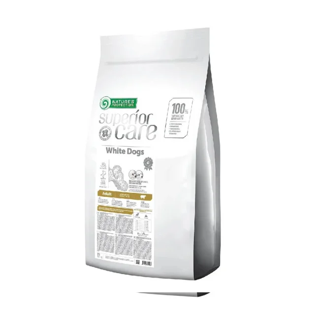 Сухой беззерновой корм Nature's Protection Superior Care White Large Breeds для взрослых собак, ягненок, 8+2 кг