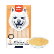 Рідкі ласощі Wanpy Creamy Lickable Treat Chicken&Cheese для собак, курка та сир, 5 стіків по 14 г