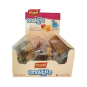 Ласощі колба Vitapol Smakers Box для папуг, зі смаком фруктів, упаковка, 1 шт