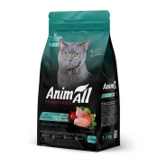 Сухий корм AnimAll для стерилізованих котів, з куркою та свіжою ягнятиною, 1.5 кг