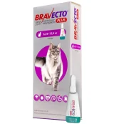 Протипаразитарні краплі Bravecto Plus Cat Spot-On для котів вагою 6.25-12.5 кг, 500 мг