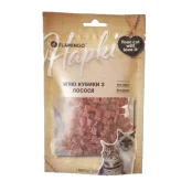 Лакомство Flamingo для кошек, мягкие кубики из лосося, 50 г