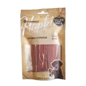 Лакомство Flamingo для собак, утиные стрипсы, 75 г