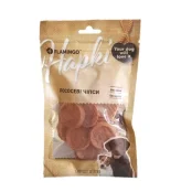 Лакомства Flamingo Chips лососевые чипсы, для собак, 75 г.