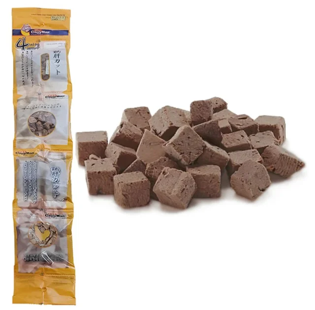 Лакомство CattyMan Freeze Dried Chicken Liver сублимированные кубики куриной печени, для кошек, 40 г (4 х 10 г)