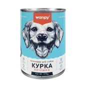 Консерви Wanpy Chicken&Liver для собак, паштет, курка і печінка, 375 г