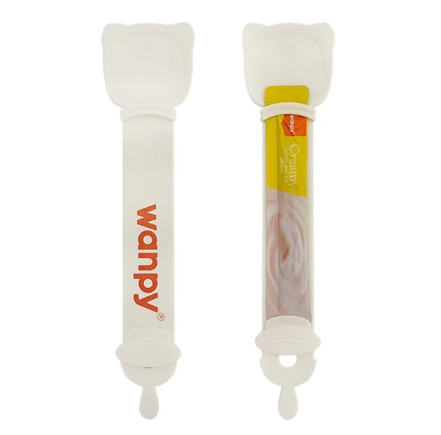 Ложка Wanpy Plastic Spoon для рідких ласощів у стіках, біла, 26 см