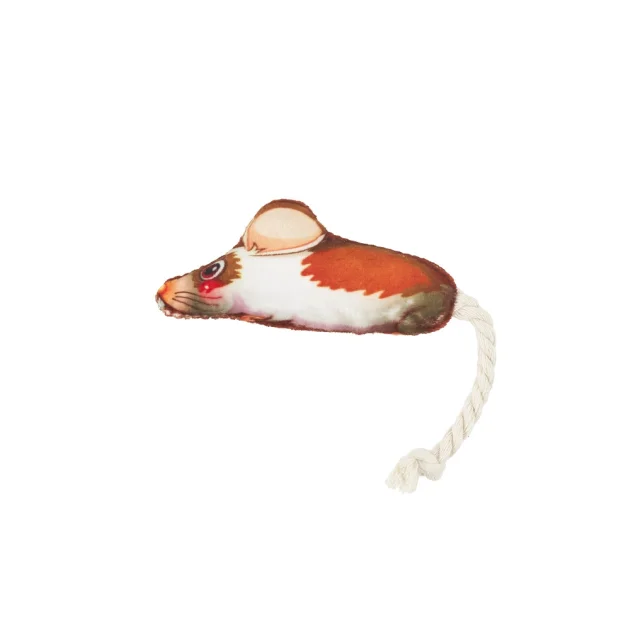 Мягкая игрушка для кошек AnimAll Мышонок с колокольчиком и ароматом мяты, 11 см