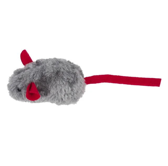 Іграшка AnimAll Fun Mouse з пищалкою для котів, 15 см