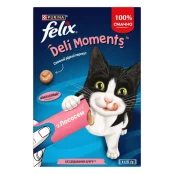 Лакомство FELIX DeliMoments для кошек, жидкие, з лососем, 4×10 г