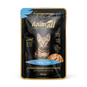 Вологий корм AnimAll для котів, тунець, 80 г