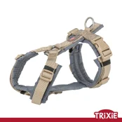 Шлея Premium Trekking Trixie для собак, M, 53-64 см, 20 мм, песочный/графитовый