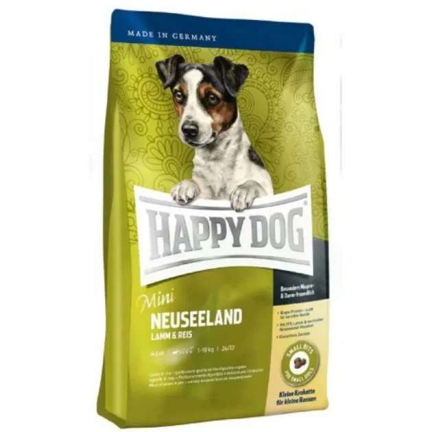 Сухой корм Happy Dog Mini Neuseeland для собак мелких пород, с мясом ягненка и рисом, 4 кг