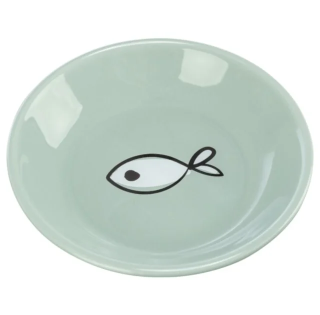 Миска Trixie Ceramic Bowl для кошек, плоская, керамическая, диаметр 14 см, 200 мл