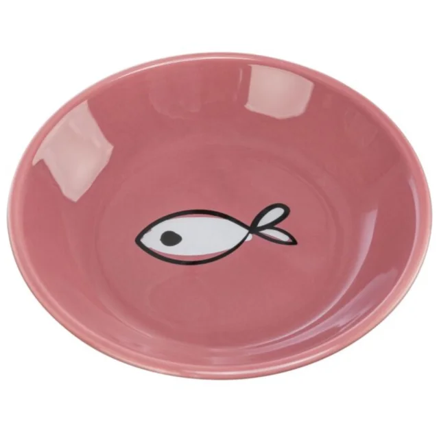 Миска Trixie Ceramic Bowl для кошек, плоская, керамическая, диаметр 14 см, 200 мл
