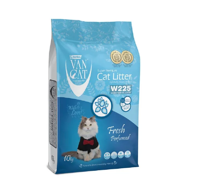 Бентонитовый наполнитель VanCat Fresh для туалета, 10 кг