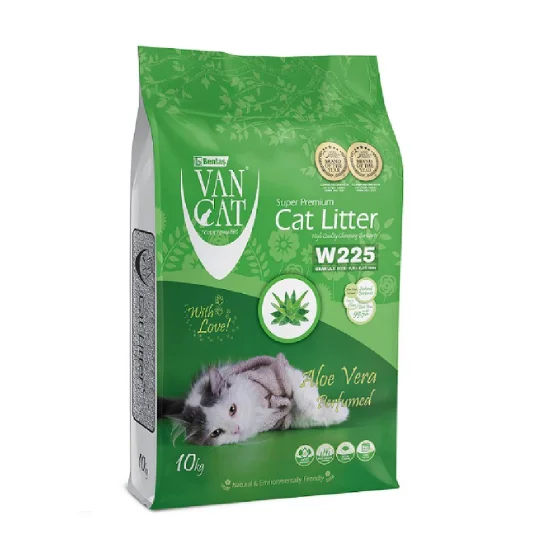 Бентонитовый наполнитель VanCat AloeVera для туалета