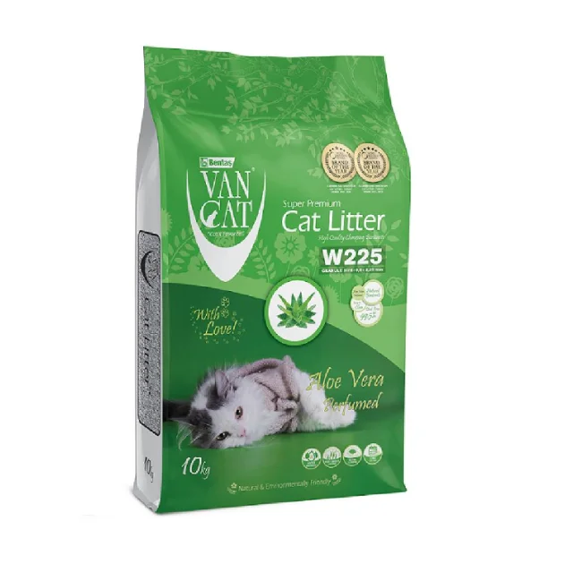 Бентонитовый наполнитель VanCat AloeVera для туалета, 10 кг
