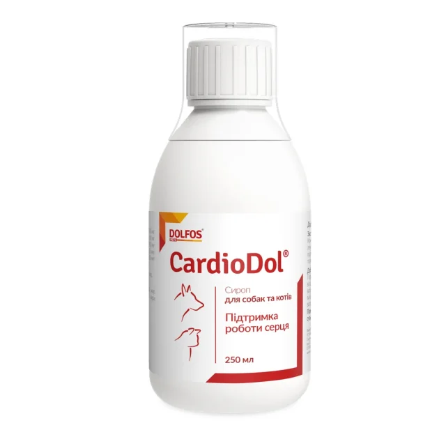Сироп Dolfos CardioDol для поддержания работы сердца для собак и кошек, 250 мл