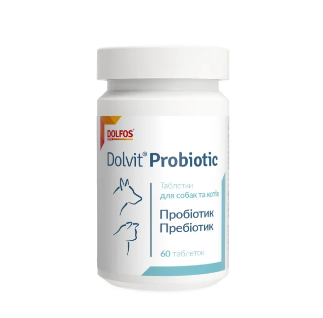 Dolfos Dolvit Probiotic для собак и кошек 60 табл.