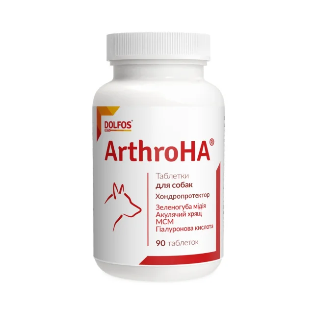 Таблетки Dolfos Arthro НА хондропротектор для лечения болезней суставов для собак, 90 табл.