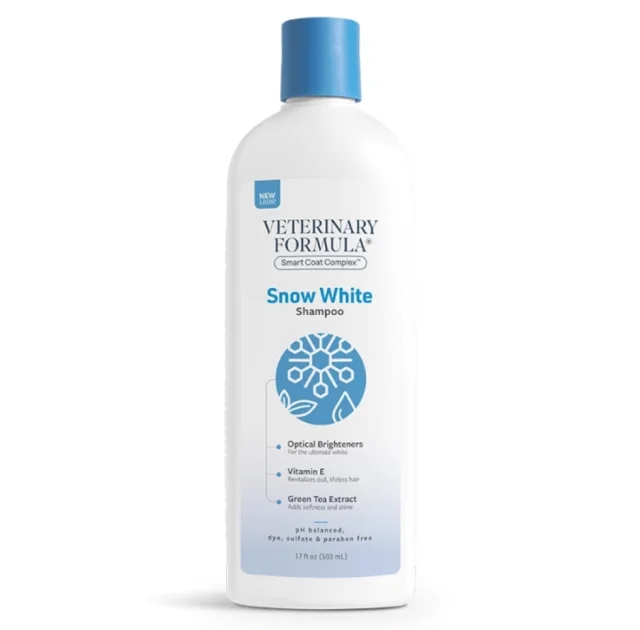 Шампунь Veterinary Formula Snow White Shampoo для собак і котів зі світлою шерстю, 503 мл