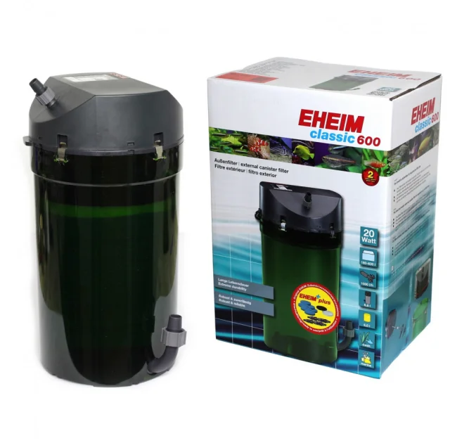 Зовнішній фільтр EHEIM classic 600 Plus для прісноводних і морських акваріума