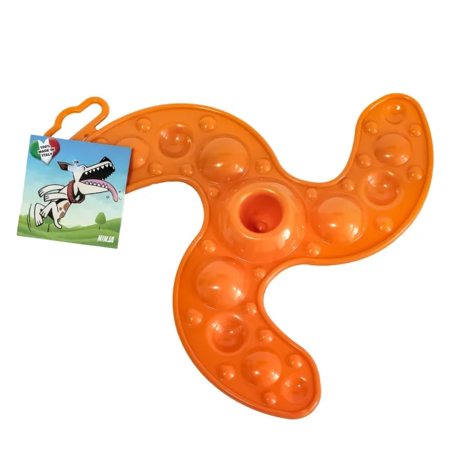Игрушка фрисби Georplast Ninja летающая для собак, 20 см, красная