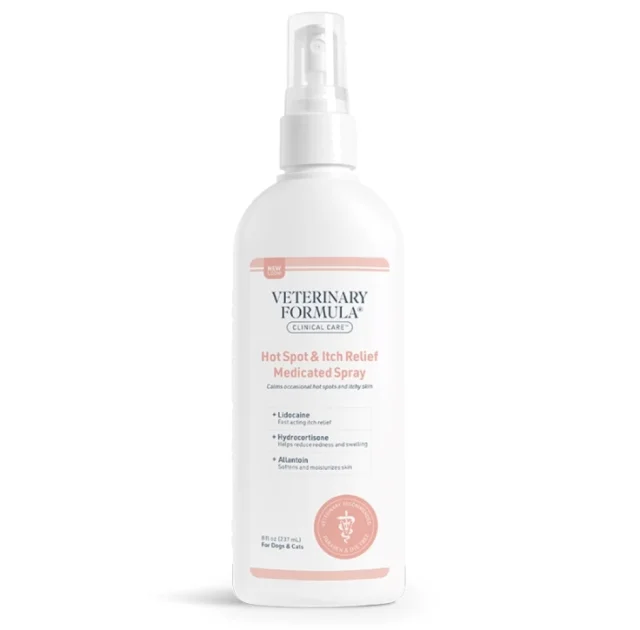 Спрей Veterinary Formula Hot Spot & Itch Relief Medicated Spray для собак і котів, 236 мл