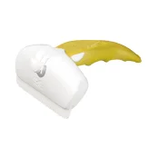 Дешеддер FoOlee Easee Large для линяючої шерсті собак і котів, ширина картриджа 9.5 см, жовтий