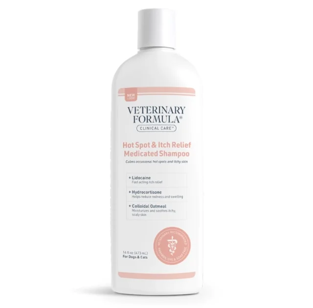 Шампунь Veterinary Formula Hot Spot&Itch Relief Medicated Shampoo для собак и котов, 473 мл