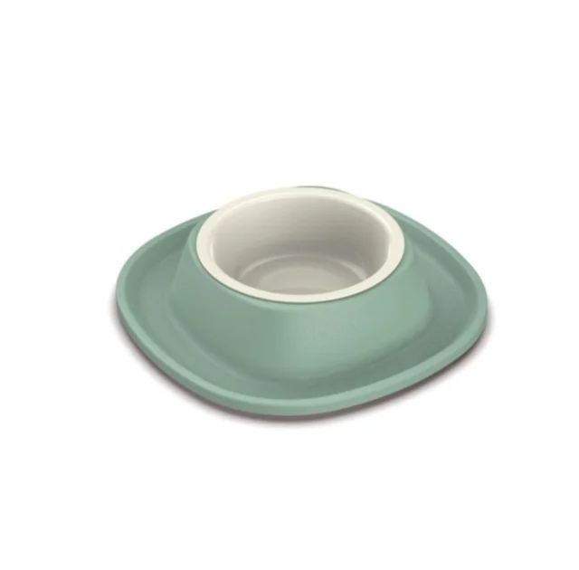 Миска пластикова Georplast Soft Touch з м'яким килимком для кішок і собак, 28×28×5,5 см