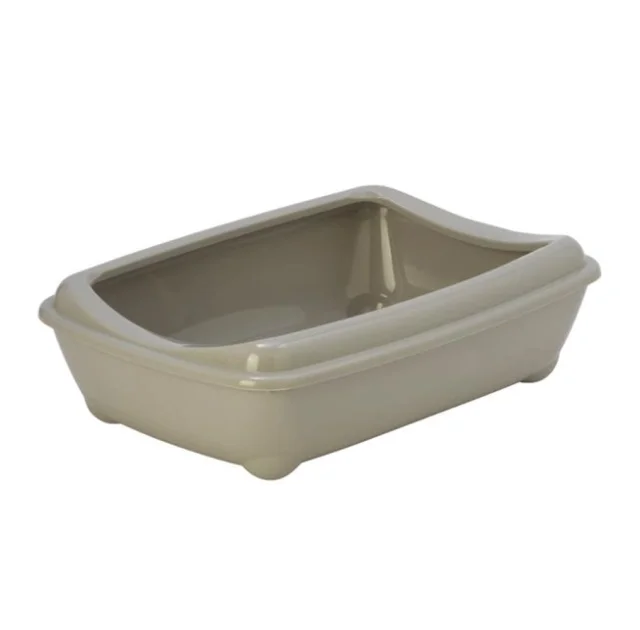 Туалет Moderna Mini Arist-O-Tray для кошек, с бортиком, серый, 42 х 31 х 13 см