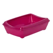Туалет Moderna Mini Arist-O-Tray для кішок, з бортиком, пурпурний, 50 х 38 х 14 см