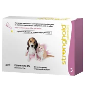 Краплі Zoetis Stronghold 6% від бліх і кліщів для кошенят і цуценят вагою до 2.5 кг, 0.25 мл, ціна за 1 піпетку