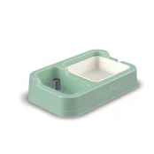 Миска Georplast Waterfood для корму, для собак і котів, з адаптером під пляшку для води, 34×20.5×7 см
