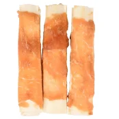 Лакомство Flamingo СНЕК R'HIDE, жевательные ребрышки обернутые мясом курицы, для собак, 90 г (3 шт, 12 см)