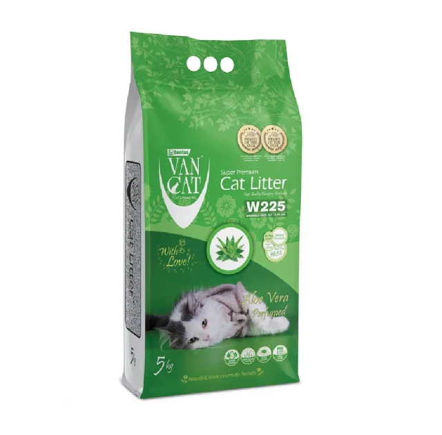Бентонітовий наповнювач VanCat AloeVera для туалету, 5 кг