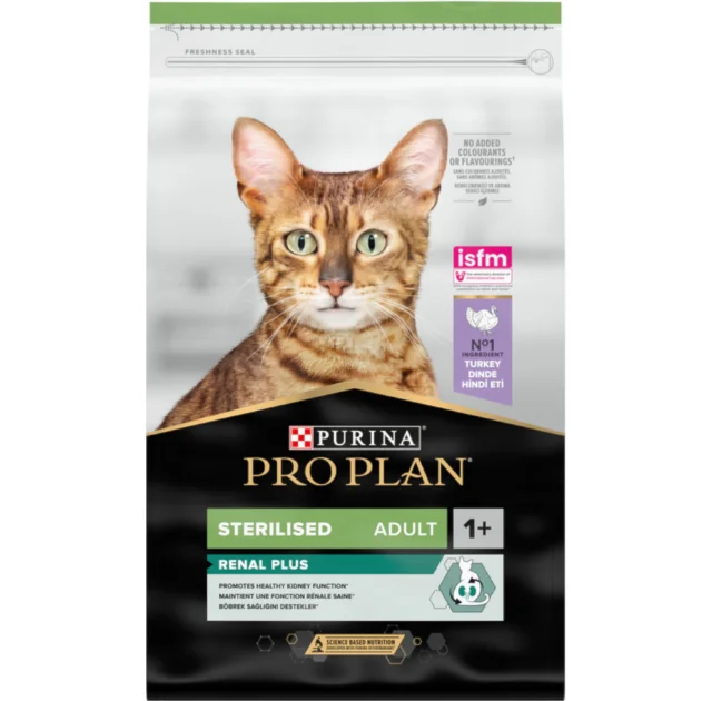 Сухой корм Purina Pro Plan Cat Sterilised Turkey для стерилизованных кошек, с индейкой, 10 кг