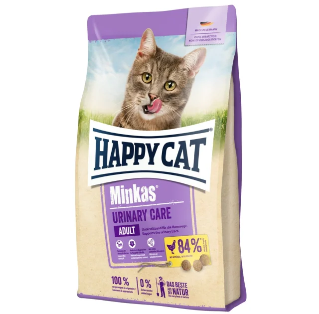 Сухой корм Happy Cat Minkas Urinary Care Geflugel для кошек, c птицей, 1.5 кг