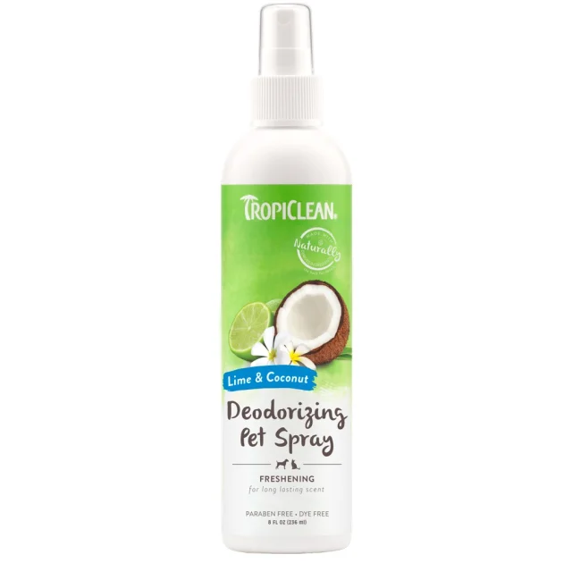 Спрей-парфуми TropiClean Spray Lime & Coconut для котів та собак, освіжаючий, 236 мл