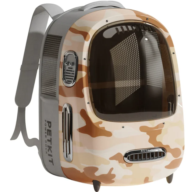 Рюкзак-переноска Petkit Breezy 2 Smart Cat Carrier Desert Camo для собак і котів, до 8 кг
