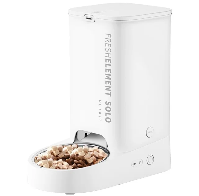 Смарт годівниця Petkit Fresh Element Solo White для собак та котів, 3 л, 16.7×31.6×29.6 см, біла